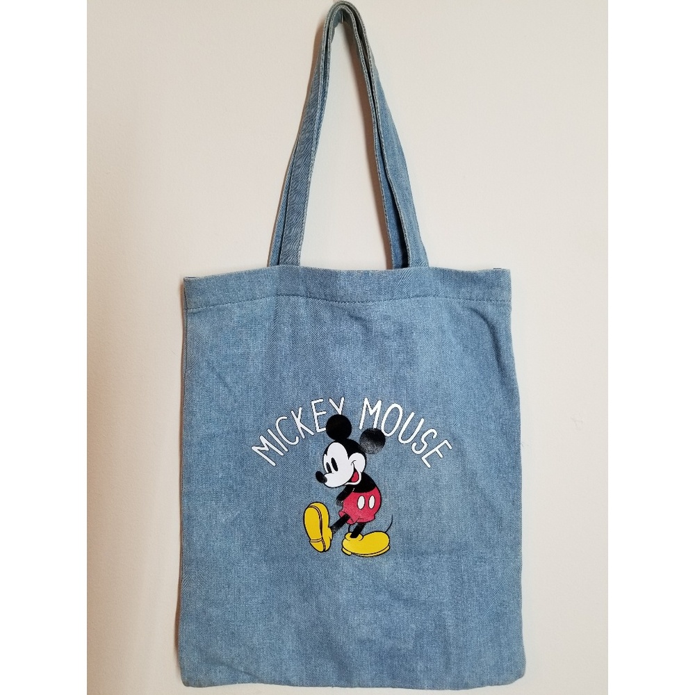 VTG Mickey Mouse Denim Tote - Picture 1 of 1